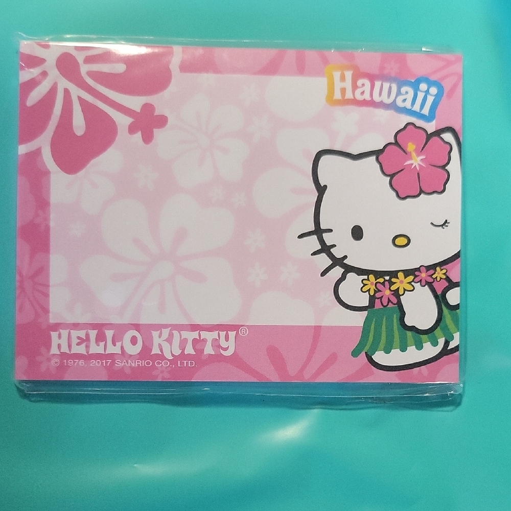 Hello Kitty Pink Floral Notepad 40 Sheets